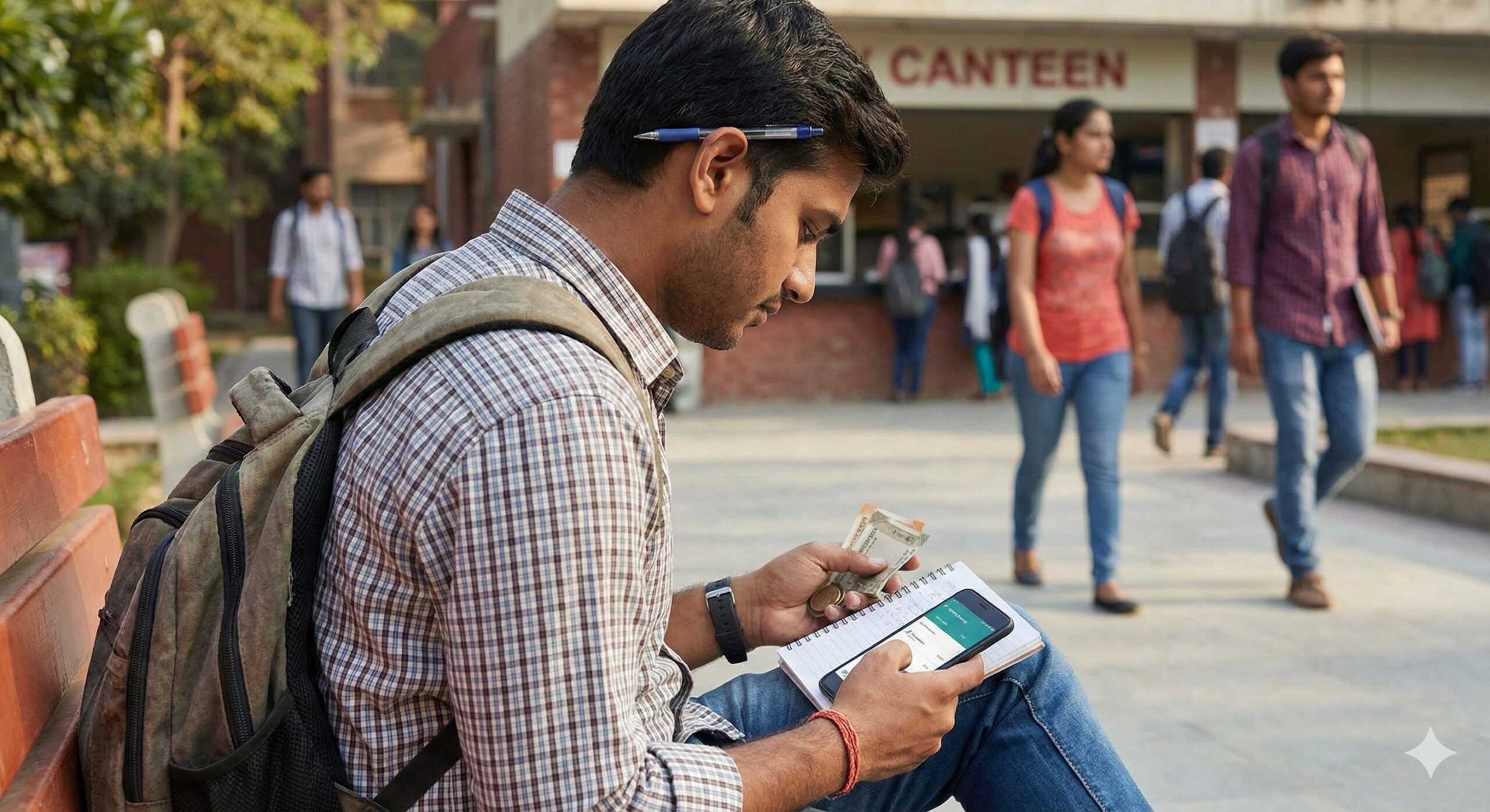 Indian college student managing pocket money and expenses (1)