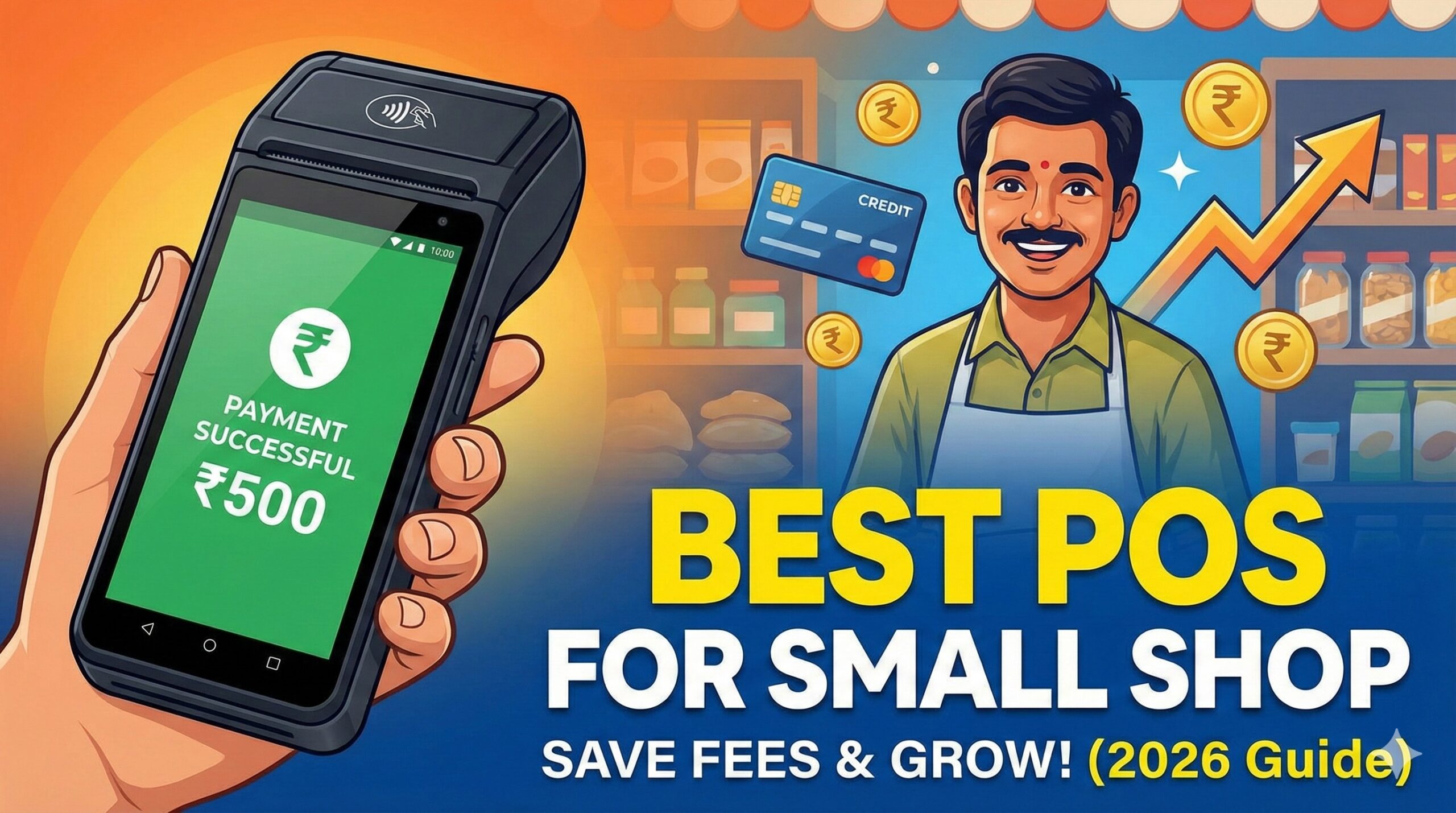 Best POS Machine for Small Shop in India (2026): A Complete Buyer’s Guide to Save Fees