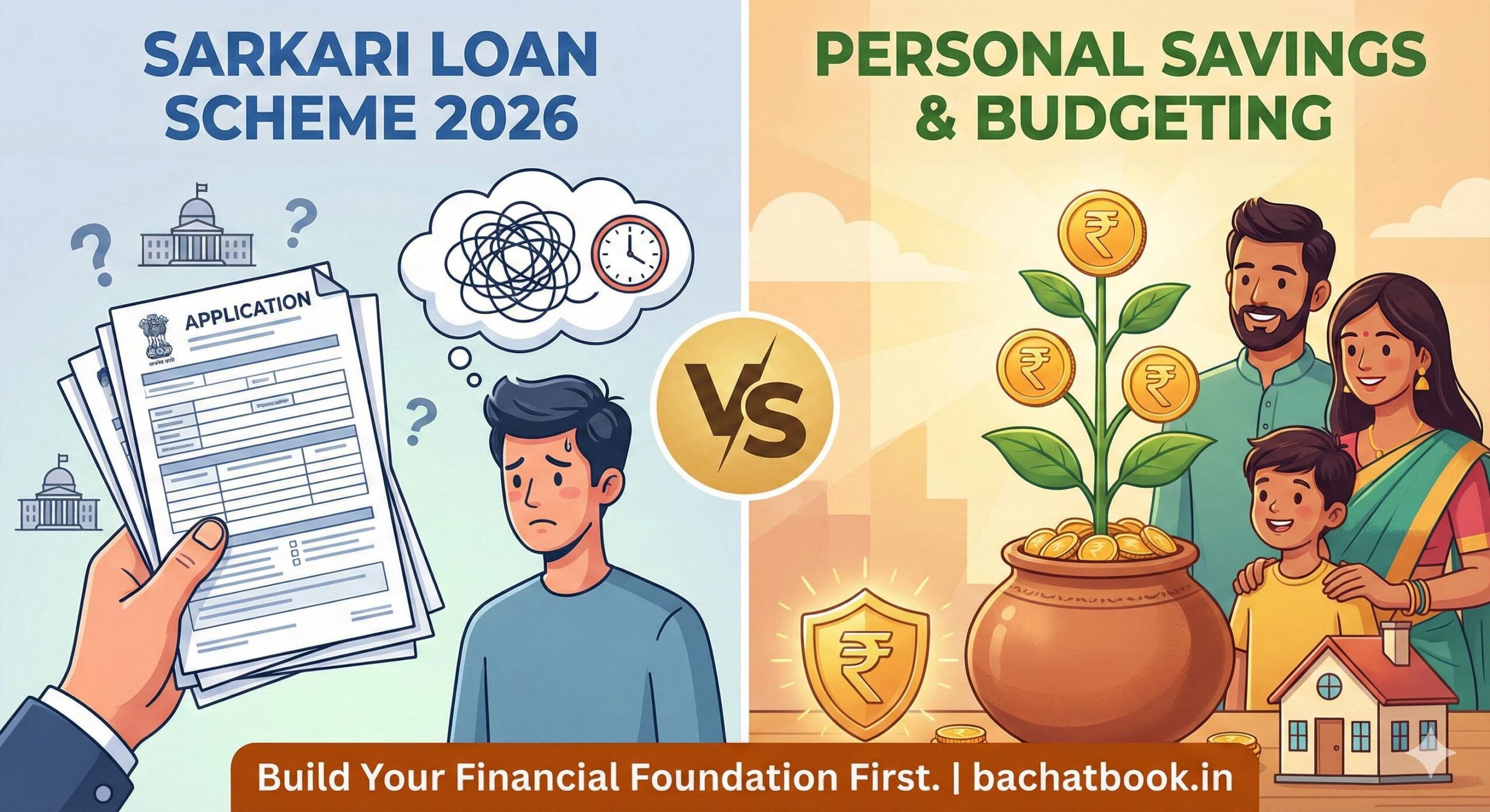 Sarkari Loan Scheme 2026 vs. Personal Savings: A Practical Monthly Budgeting Guide for Indian Families