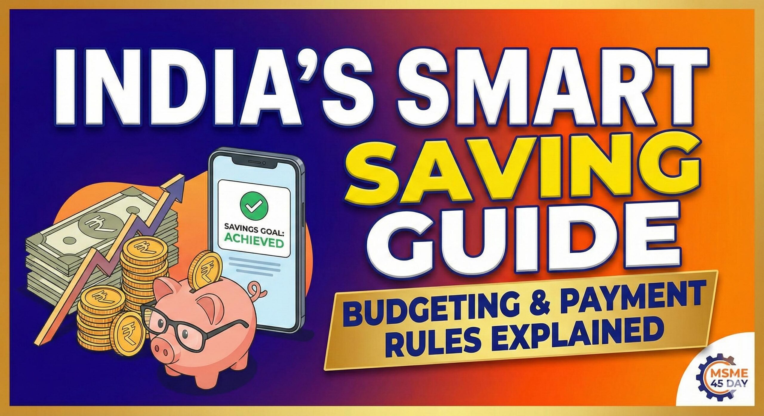 Saving Money in India: Practical Budgeting Guide & Managing the MSME Payment 45 Day Rule (2026)