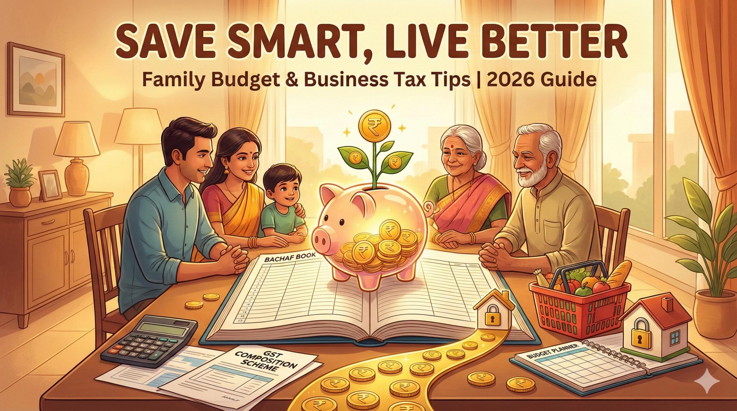 Saving Money in India: Practical Monthly Budgeting Guide & GST Composition Scheme 2026 Insights