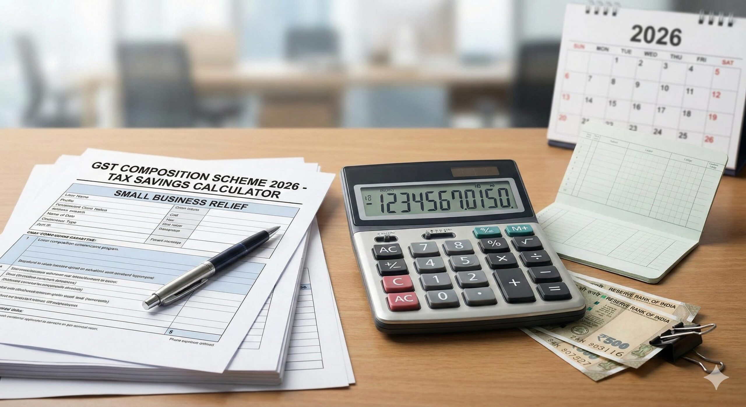 Small business tax saving GST composition scheme 2026 concept