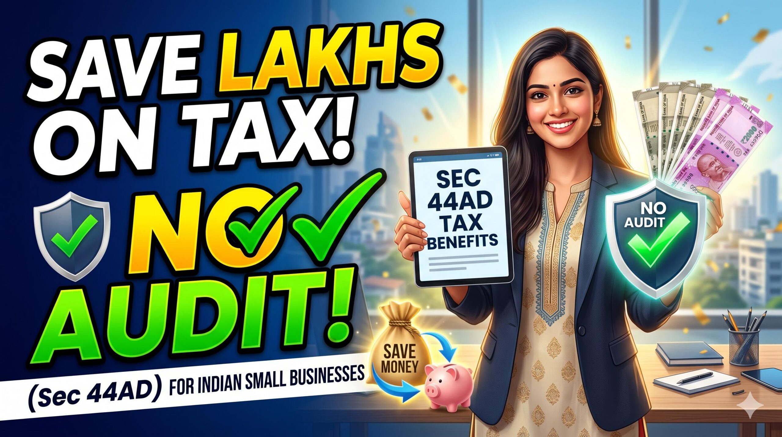 Maximizing Section 44AD Benefits: How Indian Small Businesses Can Save Money, Avoid Penalties, and Simplify Taxes