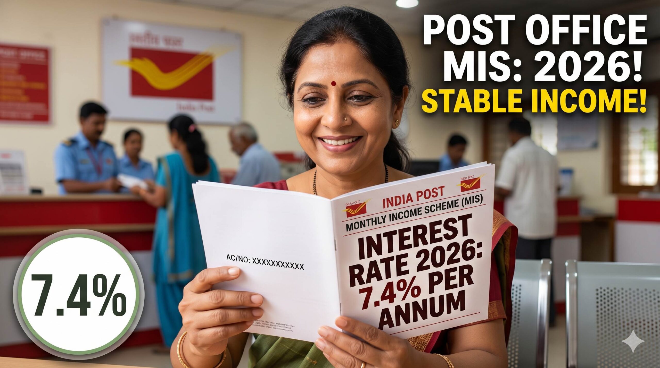 Post Office MIS Interest Rate 2026: 7.4% Guaranteed vs. Fake Online Traps